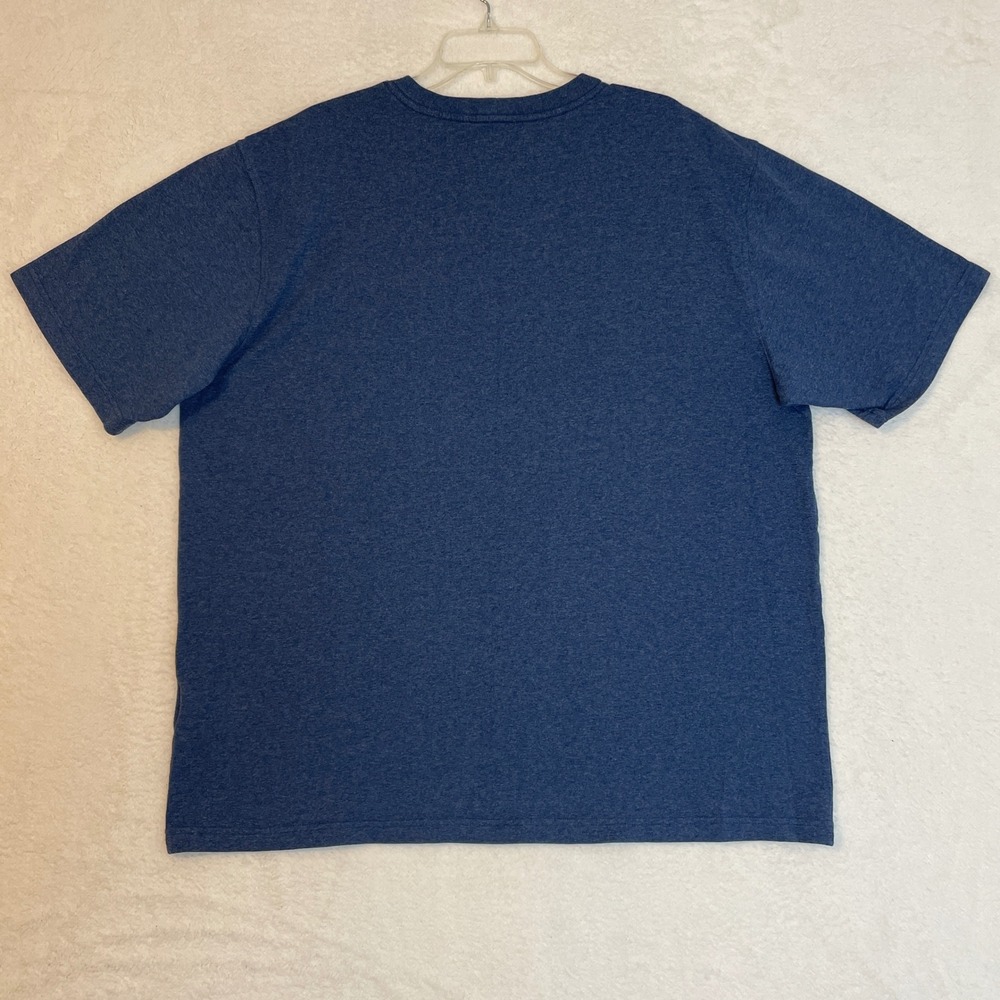 Carhartt K87 Mens XL Loose Fit Pocket T-Shirt Blue Heather Short Sleeve Work Tee - Picture 7 of 7